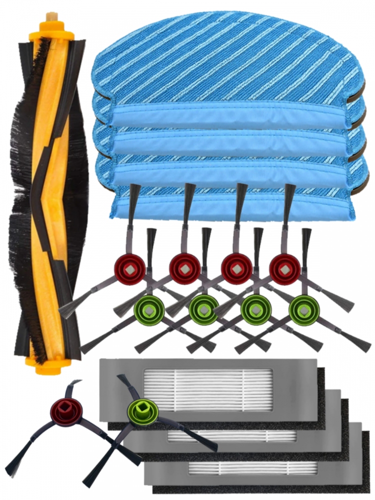 ElektroSkalka Sada HEPA filtrů a kartáče pro ECOVACS Deebot OZMO 920, 950 s mopy 18ks