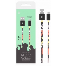 Nabíjecí kabel ALIGATOR PLUS P5747 MicroUSB 2A 1m black