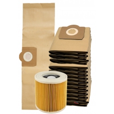 HEPA filtr pro KÄRCHER A26xx, WD3xx Serie a sáčky 72x22cm 1+15ks
