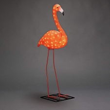 Plaměňák velký 110cm LED 96x Jantar, IP44 venkovní