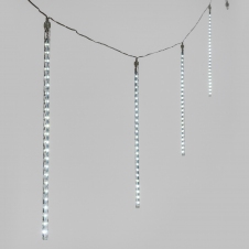 Vánoční padající sníh LED 480x 10ks 50cm trubic, 10m studená bílá