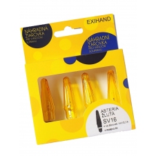 Vánoční žárovky ASTERIA E-10 14V/0,1A svíčky 4ks žluté