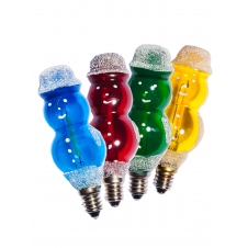 Žárovka LED Sněhulák 20V/0,2W MIX 4ks barev filament 1ks