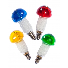 Žárovka LED Muchomůrka 20V/0,2W MIX 4ks barev filament 1ks
