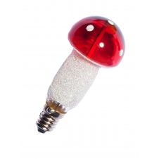 Žárovka LED Muchomůrka E-10 20V/0,2W červená filament 1ks