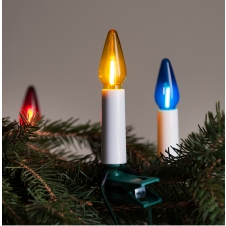 Venkovní řetěz LED FELICIA SVP-20 Filament barevná, 20ks 14V LED žárovek