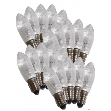Žárovky E-10 34V 3W do vánočních svícnů 7x34V čiré 20ks