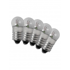 Žárovky E-10 24V 3W 125mAh do lucerniček, 5ks žároviček