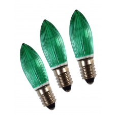 Žárovky E-10 34V 3W zelené pro svícen 7x34V, 3ks