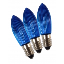 Žárovky E-10 34V 3W modré pro svícen 7x34V, 3ks
