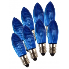 Žárovky modré E-10 34V 3W pro svícen 7x34V, 8ks