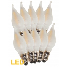 Žárovky E-10 34V LED Filament pro 7x34V svícen, matné 10ks