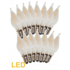 Žárovky E-10 34V LED Filament pro 7x34V svícen, matné 15ks