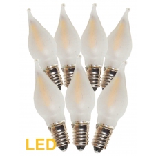 Žárovky E-10 34V LED Filament pro 7x34V svícen, matné 7ks