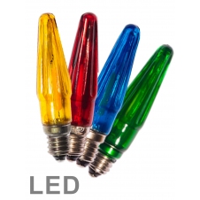 Žárovka ASTERIA LED Filament E-10 14V/0,2W MIX 4ks barev (1ks)