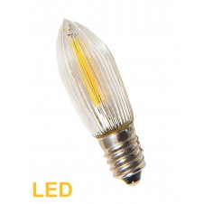 Žárovka LED Filament 14V až 55V/0,3W E-10 čirá svíčka 1ks
